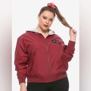 DC Her Universe Birds of Prey Red Bomber Jacket Sz 2X